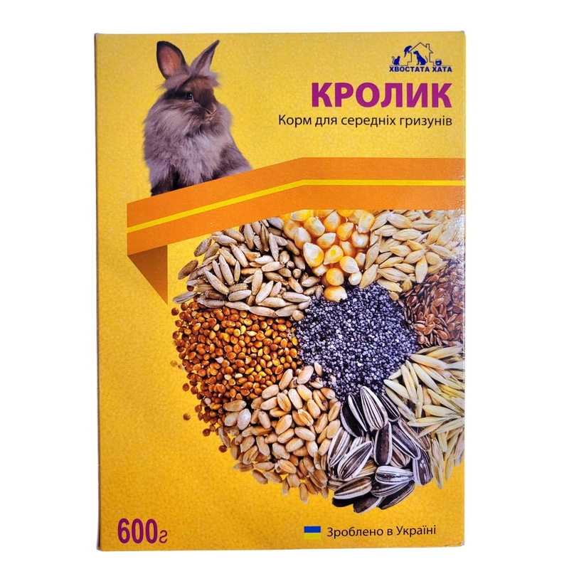 КОРМ  КРОЛИК  ТМ «ХВОСТАТА ХАТА»  ДЛЯ ДЕКОРАТИВНИХ КРОЛИКІВ  - фото 1