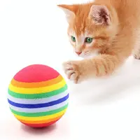 ІГРАШКА ДЛЯ КОТИКІВ ТА СОБАК « М'ЯЧ ВЕСЕЛКА»  - фото 4