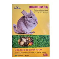 КОРМ ШИНШИЛЛА ТМ «ХВОСТАТА ХАТА» ДЛЯ ШИНШИЛЛ 