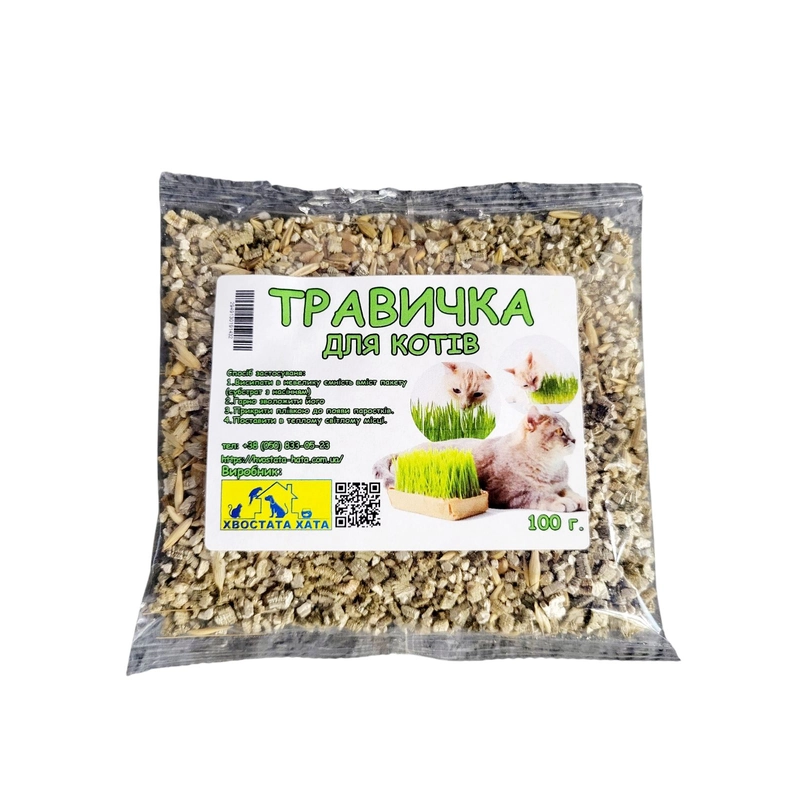 ТРАВИЧКА ДЛЯ КОТИКІВ ТМ ХВОСТАТА ХАТА 