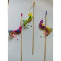 ІГРАШКА ДЛЯ КОТИКІВ «ВУДКА – ДРАЖНИЛКА З ПТАШКОЮ»  - фото 2