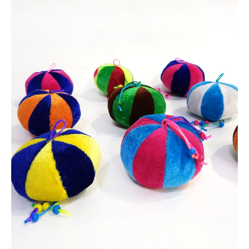 ІГРАШКА КОТАМ «М'ЯЧ КОЛЬОРОВИЙ З М'ЯТОЮ»  - фото 3