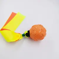 ІГРАШКА ДЛЯ СОБАК «М'ЯЧ TPR ЗІ СТРІЧКОЮ» 