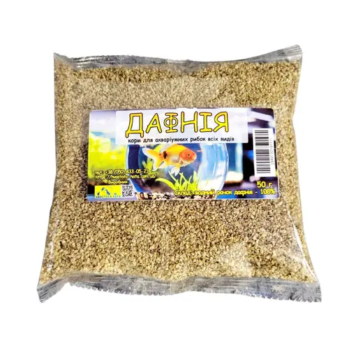 СУХИЙ КОРМ «ДАФНІЯ» ДЛЯ АКВАРІУМНИХ І ПРУДНИХ РИБ
